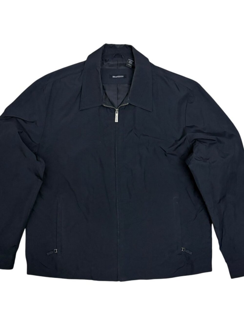 BRANDINI Windbreaker Jacket Waterproof Luxury Black Casual Bomber Coat Men Large